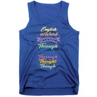 English Is Weird English Teacher Nerdy Geeky Grammar Teacher Gift Tank Top