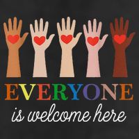 Everyone Is Welcome Here Idaho Teacher 7 Panel Mesh Trucker Snapback Hat