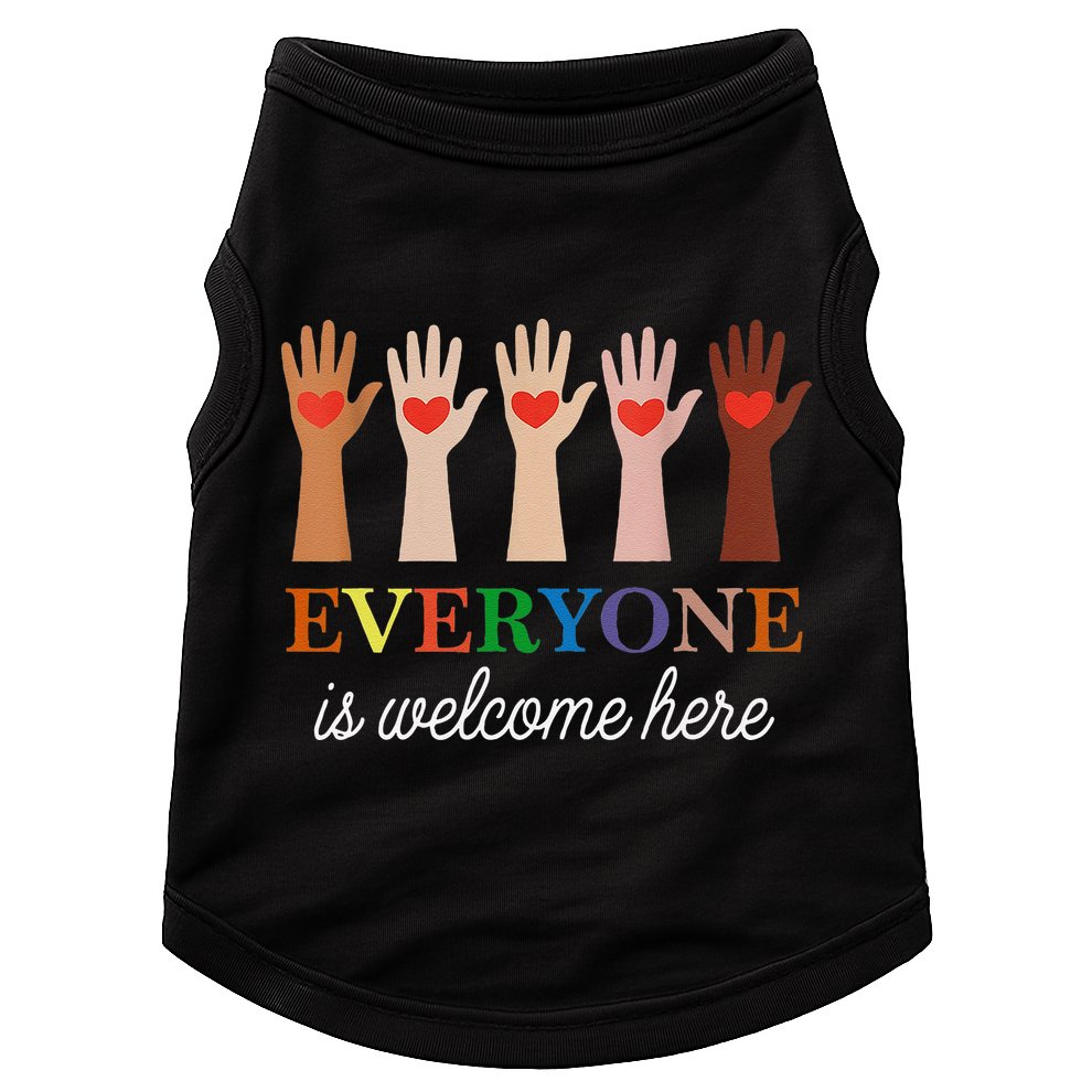 Everyone Is Welcome Here Idaho Teacher Doggie Tank