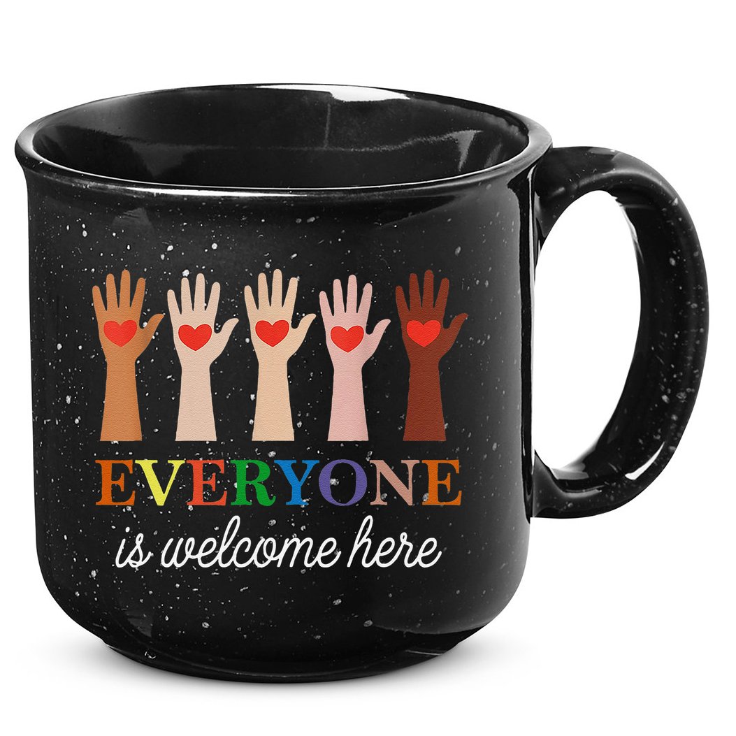 Everyone Is Welcome Here Idaho Teacher 15oz Campfire Ceramic Mug