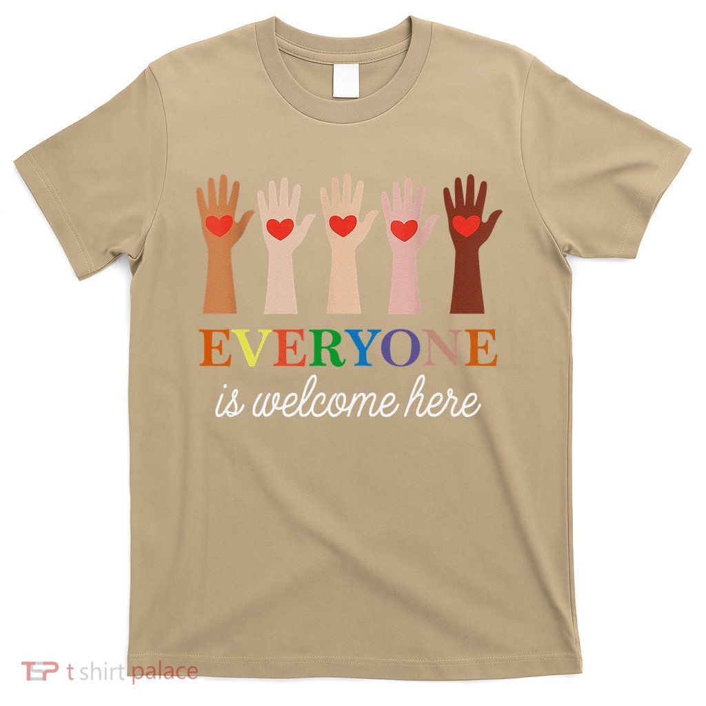 Everyone Is Welcome Here Idaho Teacher T-Shirt