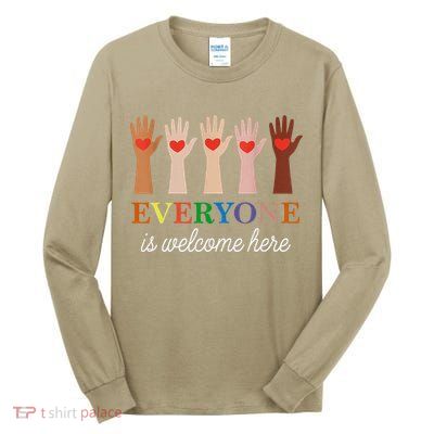 Everyone Is Welcome Here Idaho Teacher Tall Long Sleeve T-Shirt