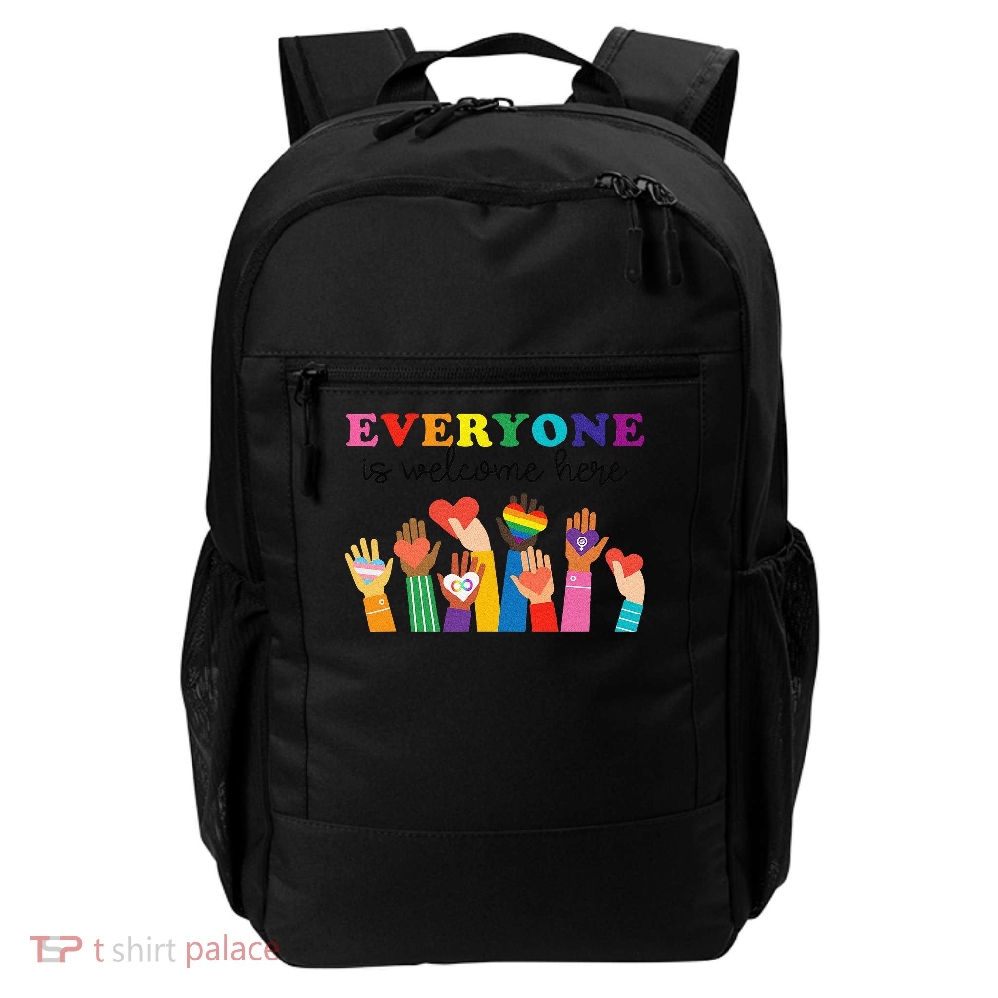 Everyone Is Welcome Here Idaho Teacher Daily Commute Backpack
