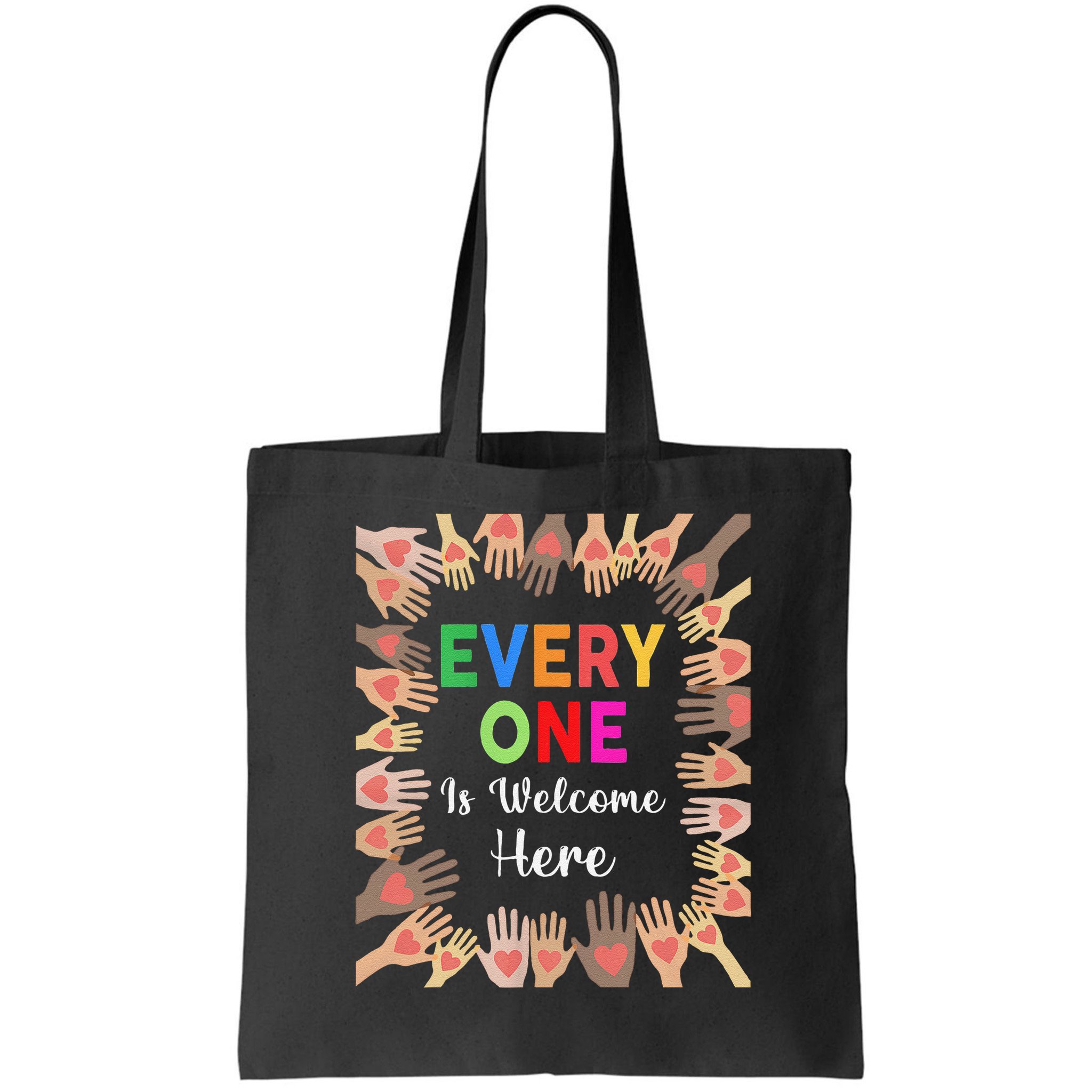 Everyone Is Welcome Here Hand Idaho Teacher Bag