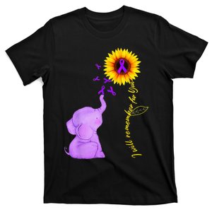 Elephant I Will Remember For You Sunflower Alzheimer T-Shirt