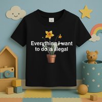 Everything I Want To Do Is Illegal Flower Toddler T-Shirt