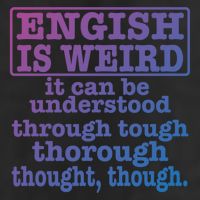 English Is Weird Gift Adult Drive Performance Visor
