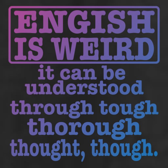 English Is Weird Gift Adult Drive Performance Visor
