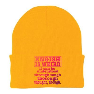 English Is Weird Gift Knit Cap Winter Beanie