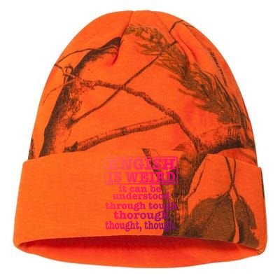 English Is Weird Gift Kati Licensed 12" Camo Beanie