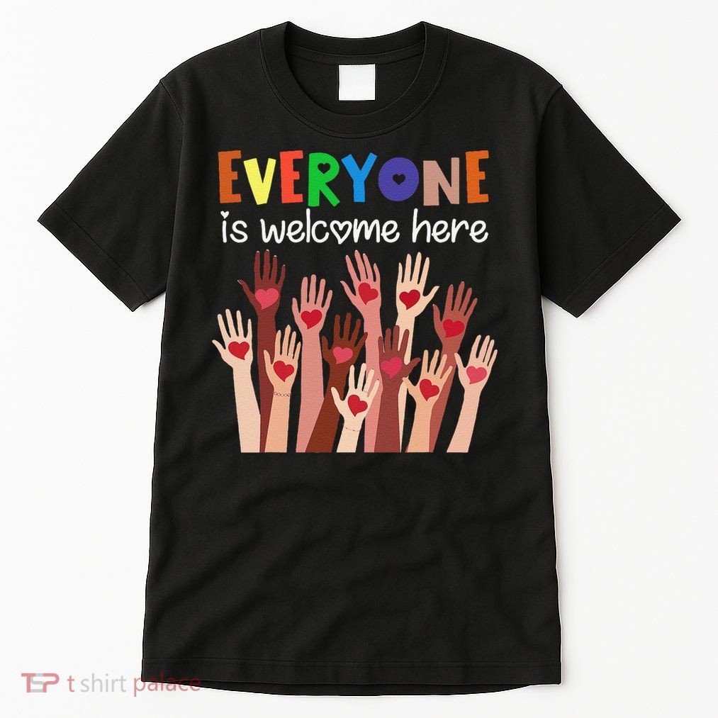 Everyone Is Welcome Here Idaho Teacher Women Tall T-Shirt