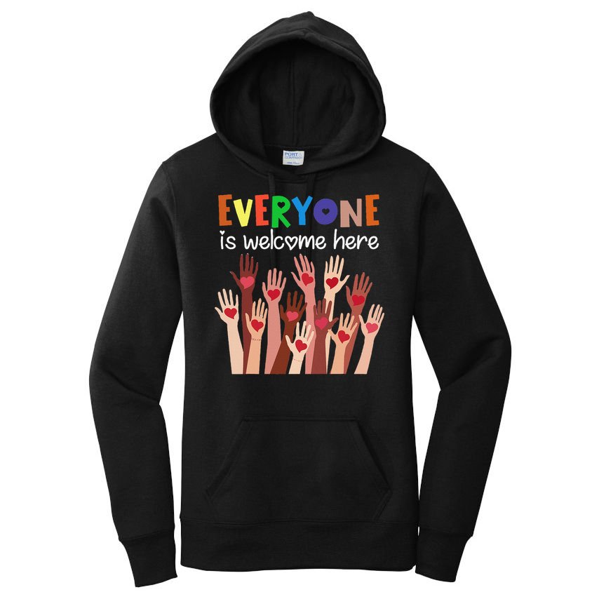 Everyone Is Welcome Here Idaho Teacher Women Women's Pullover Hoodie