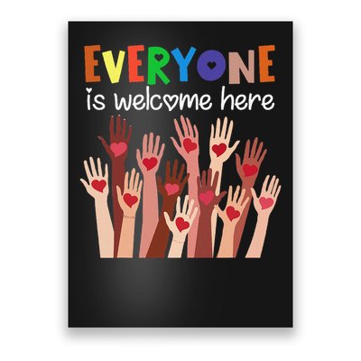 Everyone Is Welcome Here Idaho Teacher Women Poster
