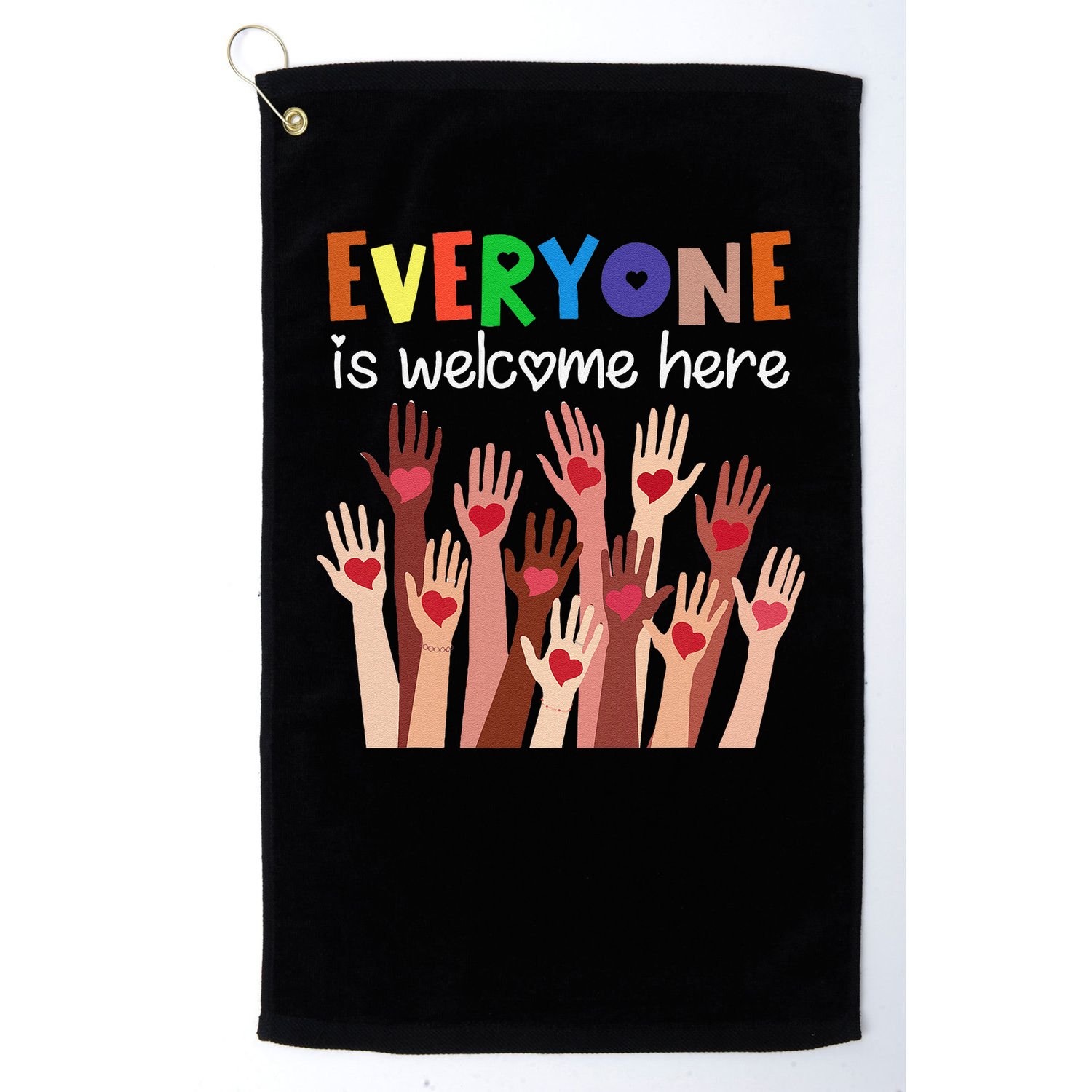 Everyone Is Welcome Here Idaho Teacher Women Golf Towel