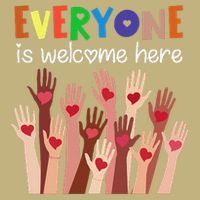 Everyone Is Welcome Here Idaho Teacher Women Button