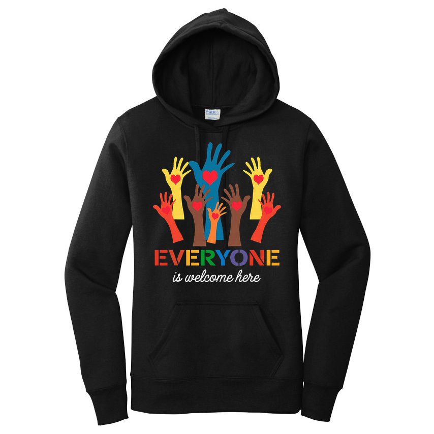 Everyone Is Welcome Here Idaho Teacher  Women's Pullover Hoodie