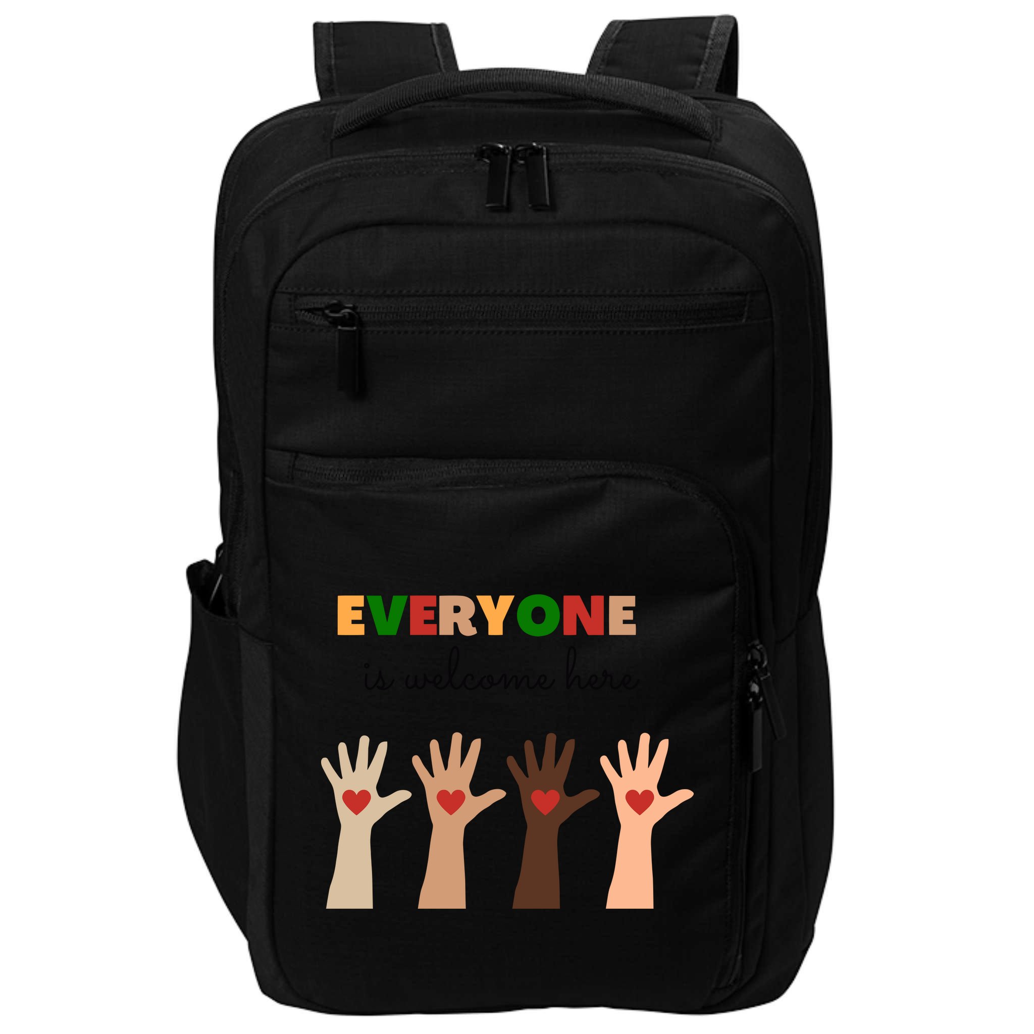 Everyone Is Welcome Here Equality Kindness Inspirational  Impact Tech Backpack