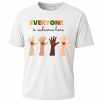 Everyone Is Welcome Here Equality Kindness Inspirational  Cooling Performance Crew T-Shirt
