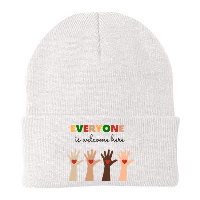 Everyone Is Welcome Here Equality Kindness Inspirational  Beanie