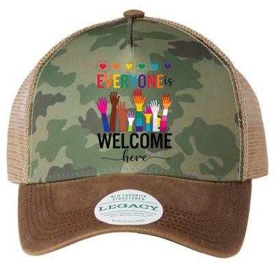 Everyone Is Welcome Here Idaho Teacher LGBT Pride Month Legacy Tie Dye Trucker Hat