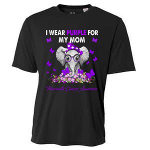 Elephant I Wear Purple For My Mom Pancreatic Cancer Cute Gift Cooling Performance Crew T-Shirt