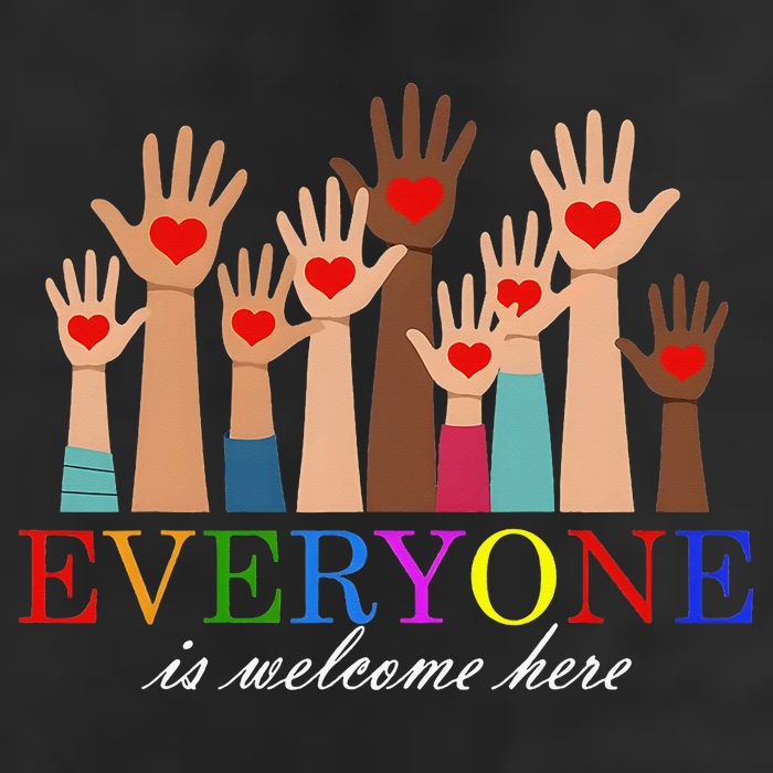 Everyone Is Welcome Here Idaho Teacher Support Lgbt Heart 11oz C Handle Ceramic Mug