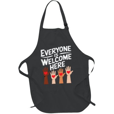 Everyone Is Welcome Here Idaho Teacher Full-Length Apron With Pockets
