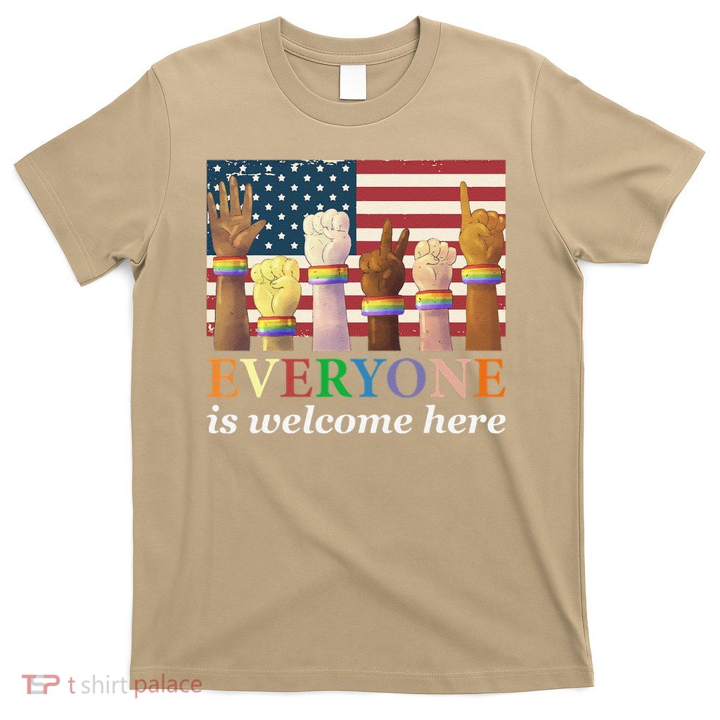 Everyone Is Welcome Here Inclusive Education Idaho Teacher T-Shirt