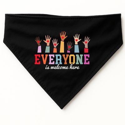 Everyone Is Welcome Here Idaho Teacher  USA-Made Doggie Bandana