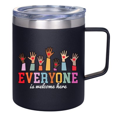 Everyone Is Welcome Here Idaho Teacher  12oz Stainless Steel Coffee Mug
