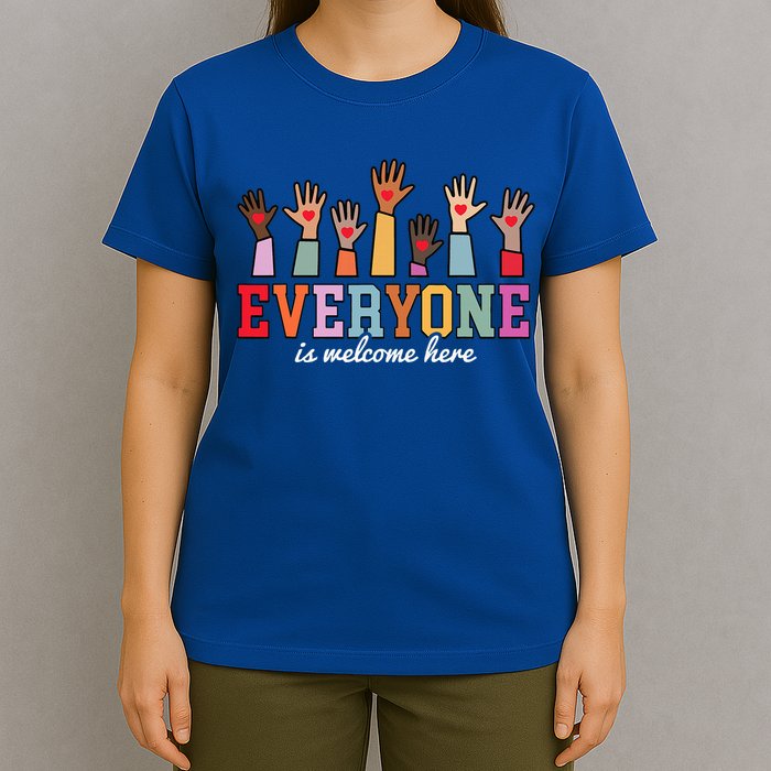Everyone Is Welcome Here Idaho Teacher  T-Shirt