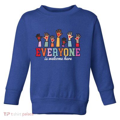 Everyone Is Welcome Here Idaho Teacher  Toddler Sweatshirt