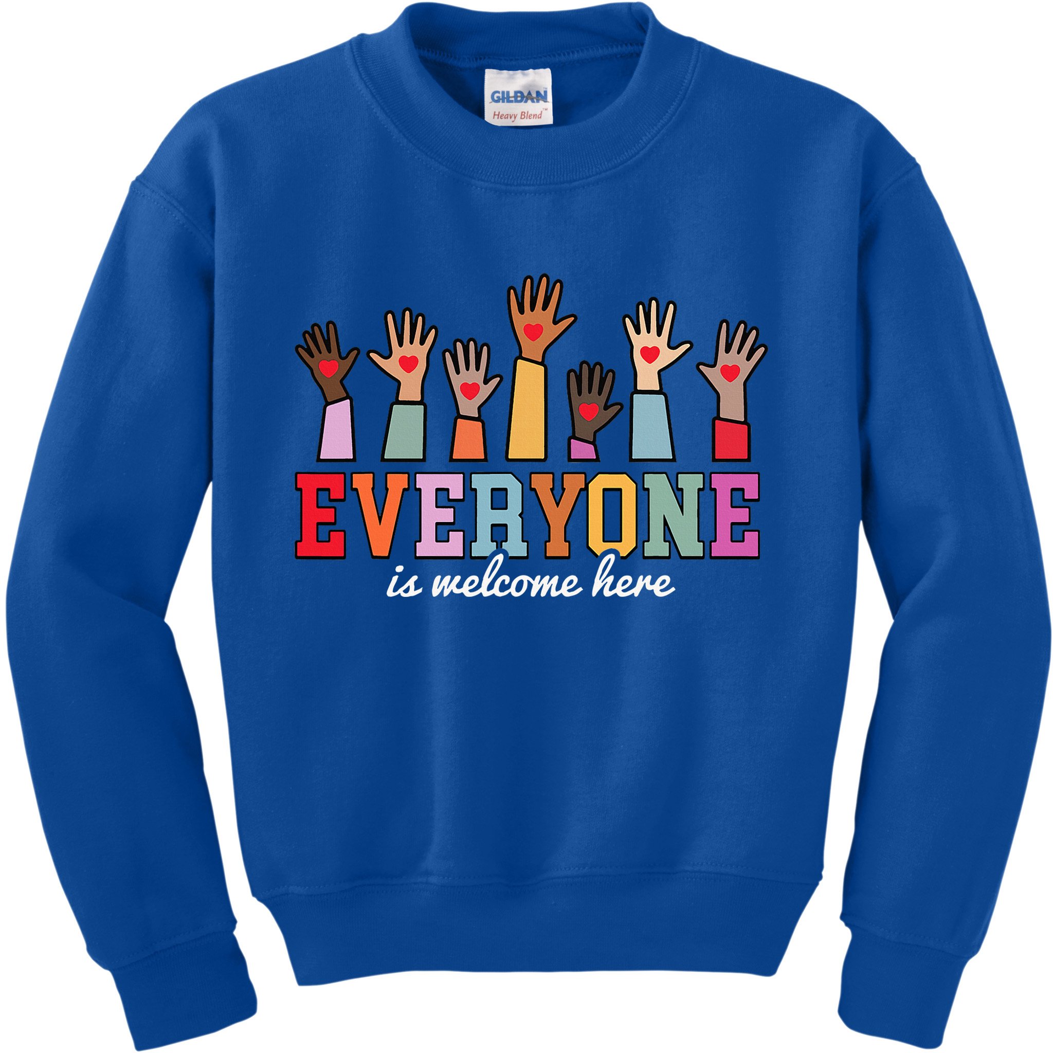 Everyone Is Welcome Here Idaho Teacher  Kids Sweatshirt