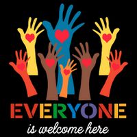 Everyone Is Welcome Here Idaho Teacher USA-Made Doggie Bandana
