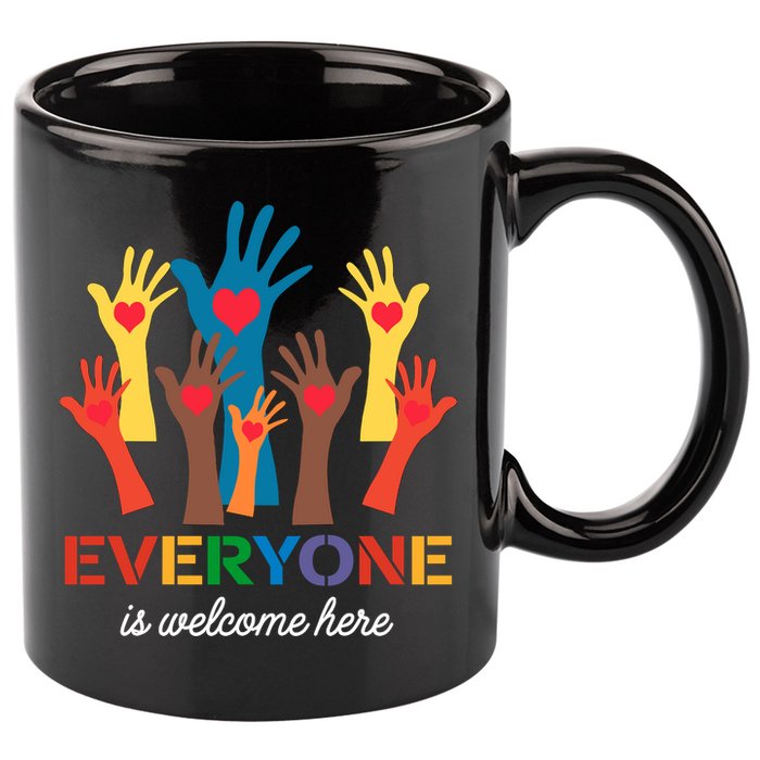 Everyone Is Welcome Here Idaho Teacher 11oz C Handle Ceramic Mug