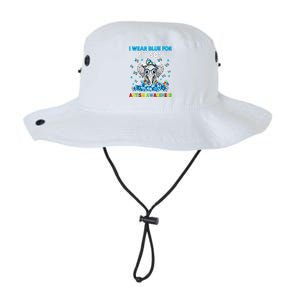 Elephant I Wear Blue For My Son Autism Awareness Cool Gift Legacy Cool Fit Booney Bucket Hat