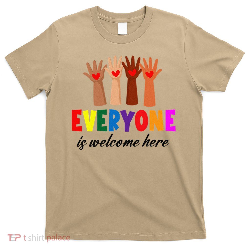 Everyone Is Welcome Here Idaho Teacher T-Shirt