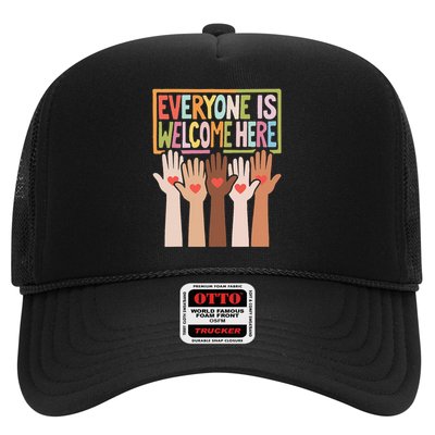 Everyone Is Welcome Here Idaho Teacher Student Trucker Hat