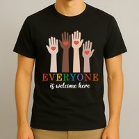 Everyone Is Welcome Here Idaho Teacher T-Shirt