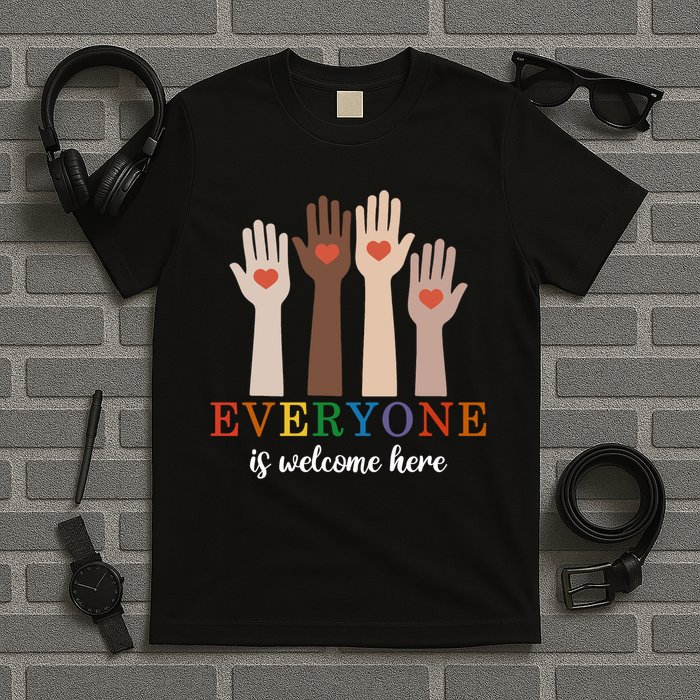 Everyone Is Welcome Here Idaho Teacher T-Shirt