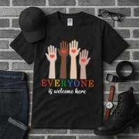 Everyone Is Welcome Here Idaho Teacher Tall T-Shirt