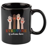 Everyone Is Welcome Here Idaho Teacher 11oz C Handle Ceramic Mug