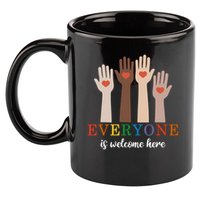 Everyone Is Welcome Here Idaho Teacher 11oz C Handle Ceramic Mug