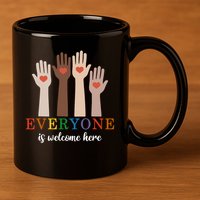Everyone Is Welcome Here Idaho Teacher 11oz C Handle Ceramic Mug