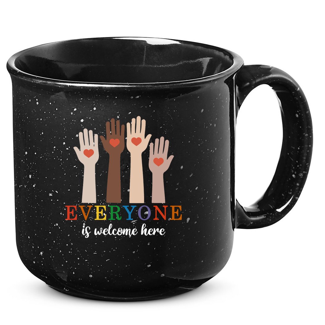 Everyone Is Welcome Here Idaho Teacher 15oz Campfire Ceramic Mug