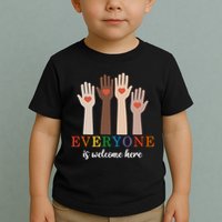 Everyone Is Welcome Here Idaho Teacher Toddler T-Shirt