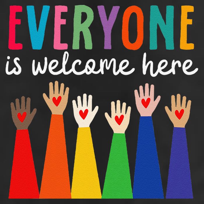 Everyone Is Welcome Here Idaho Teacher 7 Panel Mesh Trucker Snapback Hat