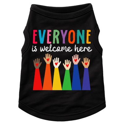Everyone Is Welcome Here Idaho Teacher Doggie Tank