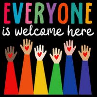 Everyone Is Welcome Here Idaho Teacher Zip Tote Bag