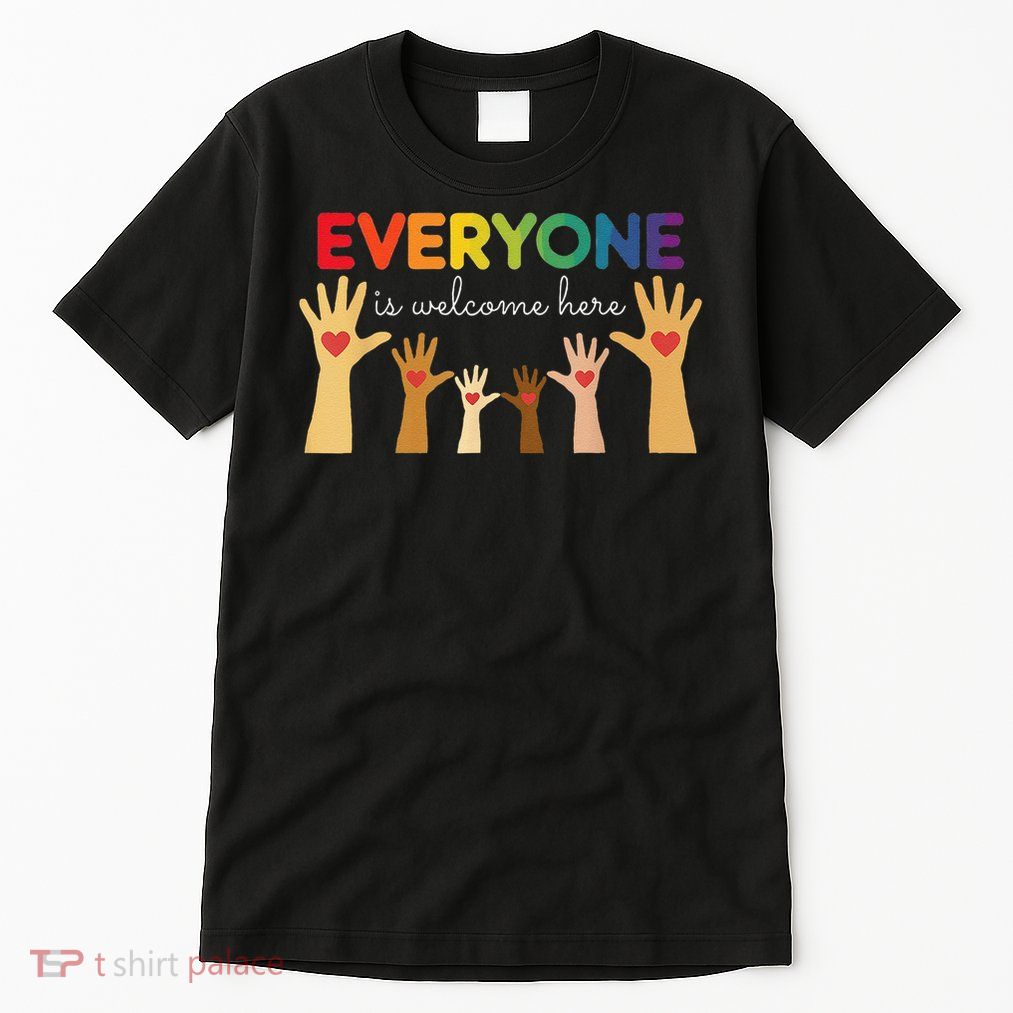 Everyone Is Welcome Here Idaho Teacher Tall T-Shirt